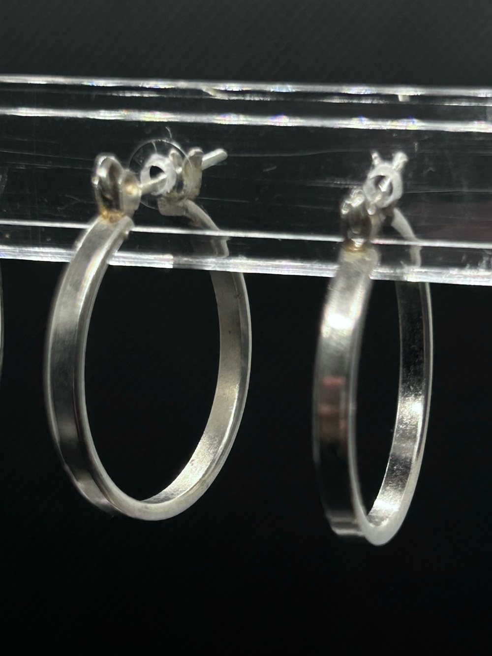 Silver-Tone Hoop Fashion Earrings - Classic Hoops for pierced ears.